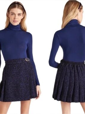Hill House Navy Glitter Circle Skirt